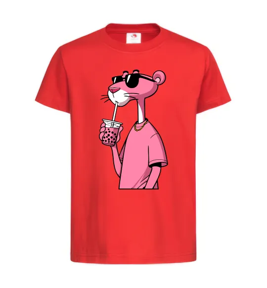 Детская футболка Pink Pantera Красный фото