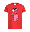 Детская футболка Pink Pantera Красный фото