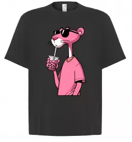 Футболка Оверсайз Pink Pantera Черный фото