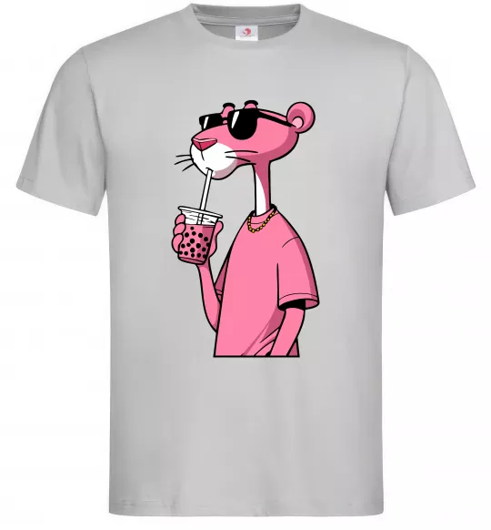 Чоловіча футболка Pink Pantera Сірий фото