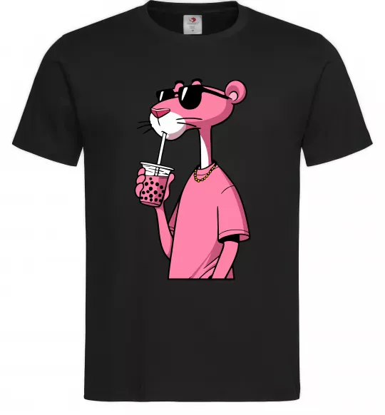 Чоловіча футболка Pink Pantera Чорний фото