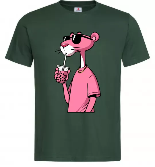 Чоловіча футболка Pink Pantera Темно-зелений фото