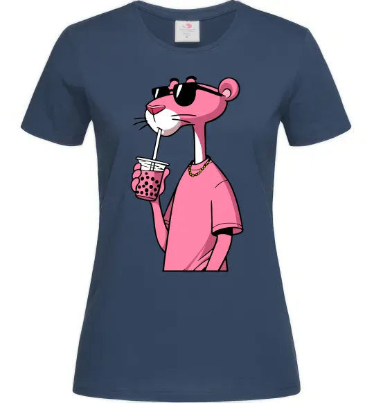 Жіноча футболка Pink Pantera Темно-синій фото