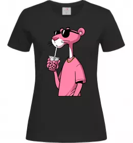 Жіноча футболка Pink Pantera Чорний фото