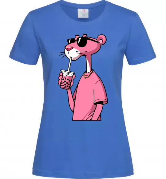 Жіноча футболка Pink Pantera Яскраво-синій фото