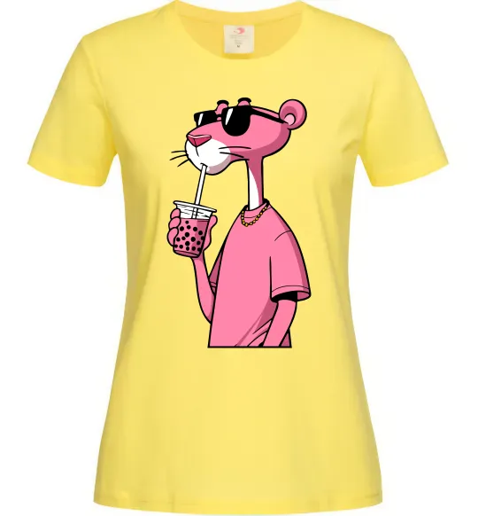 Жіноча футболка Pink Pantera Лимонний фото