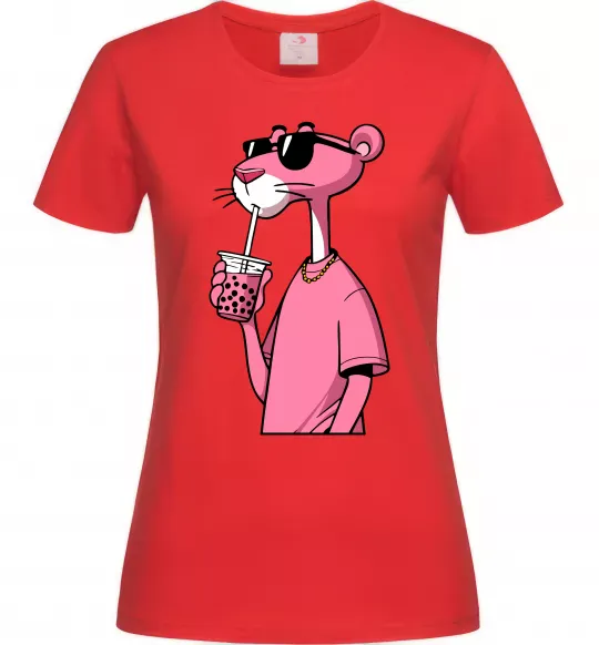 Жіноча футболка Pink Pantera Червоний фото