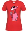 Жіноча футболка Pink Pantera Червоний фото