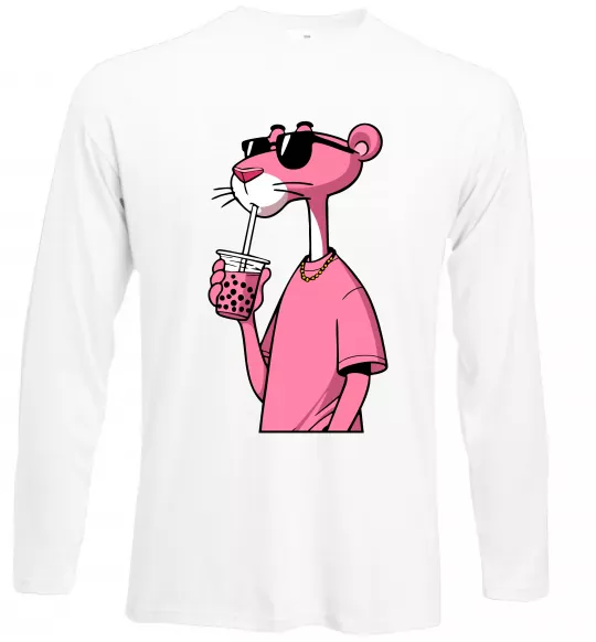 Лонгслів Pink Pantera Білий фото
