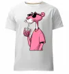 Чоловіча преміум футболка Pink Pantera Білий фото