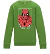 Детский Свитшот Spider-man looking Лаймовый фото