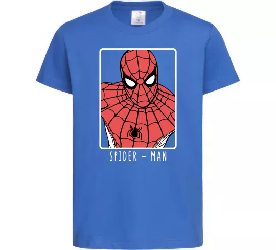 Дитяча футболка Spider-man looking Яскраво-синій фото