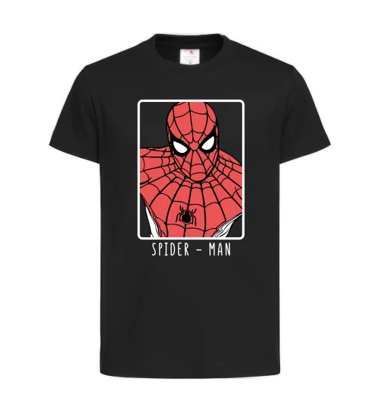 Дитяча футболка Spider-man looking Чорний фото