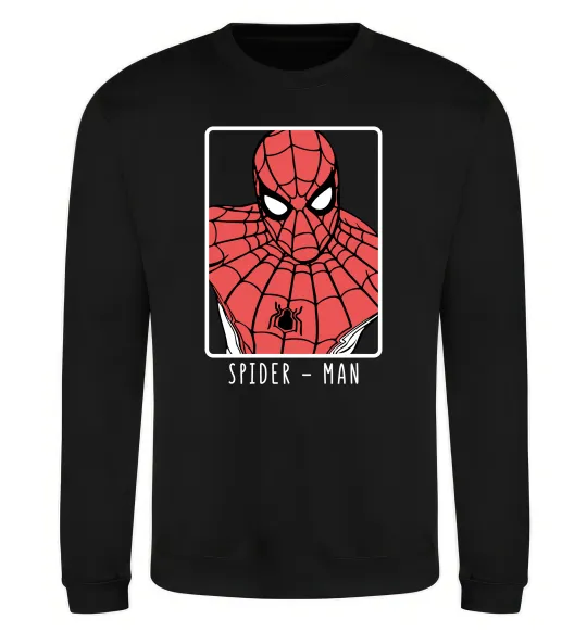 Свитшот Spider-man looking Черный фото