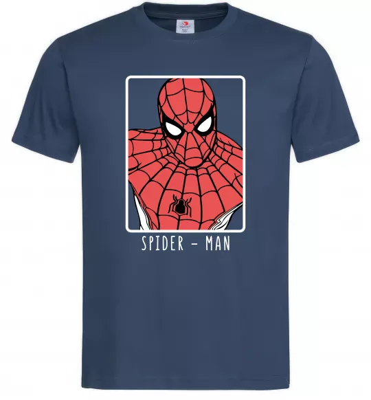 Чоловіча футболка Spider-man looking Темно-синій фото