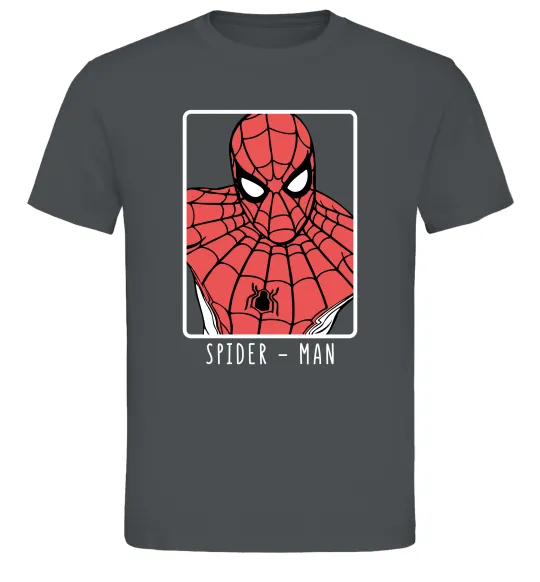 Чоловіча футболка Spider-man looking Графіт фото