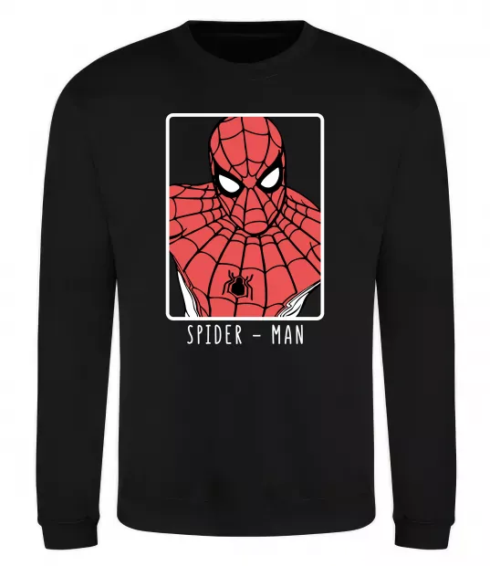 Свитшот Spider-man looking Черный фото