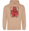 Чоловіча толстовка (худі) Spider-man looking Пісочний фото
