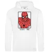 Женская толстовка (худи) Spider-man looking Белый фото
