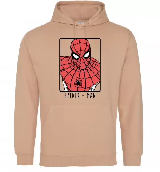 Женская толстовка (худи) Spider-man looking Песочный фото