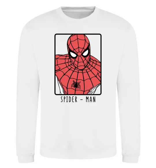 Свитшот Spider-man looking Белый фото