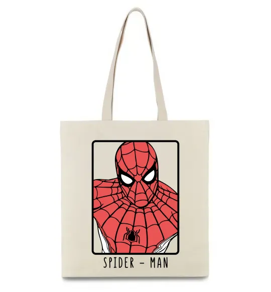 Еко-сумка Spider-man looking Бежевий фото