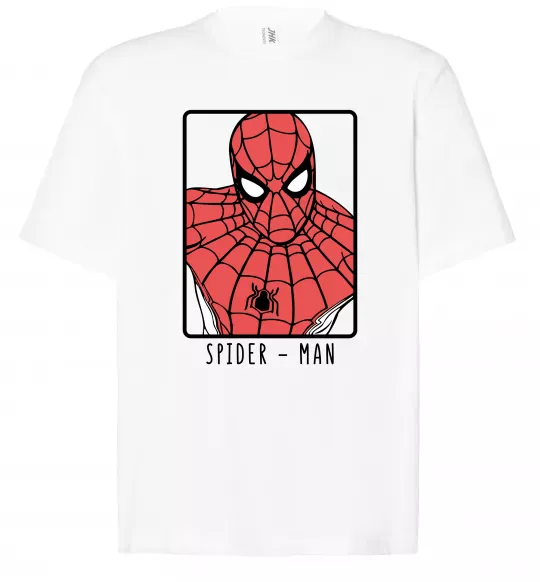 Футболка Оверсайз Spider-man looking Белый фото