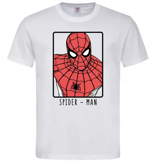 Чоловіча футболка Spider-man looking Білий фото