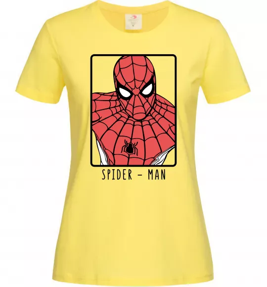 Жіноча футболка Spider-man looking Лимонний фото