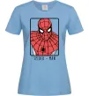 Жіноча футболка Spider-man looking Блакитний фото