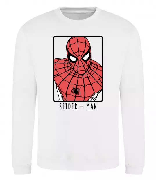 Свитшот Spider-man looking Белый фото