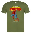Мужская футболка Marvel comics Spider man Оливковый фото