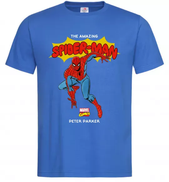 Мужская футболка Marvel comics Spider man Ярко-синий фото