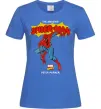 Жіноча футболка Marvel comics Spider man Яскраво-синій фото