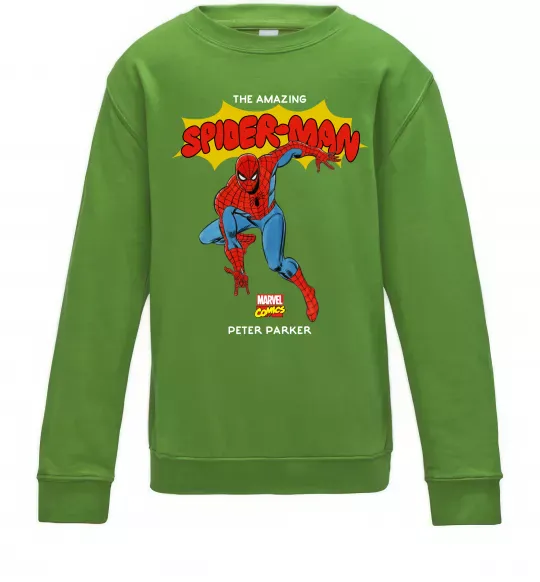 Дитячий світшот Marvel comics Spider man Лаймовий фото