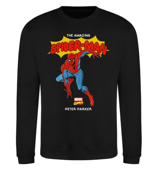 Свитшот Marvel comics Spider man Черный фото