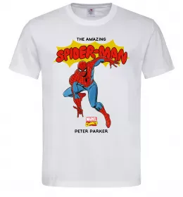 Мужская футболка Marvel comics Spider man Белый фото
