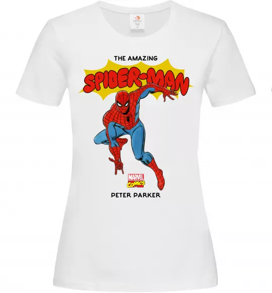 Жіноча футболка Marvel comics Spider man Білий фото