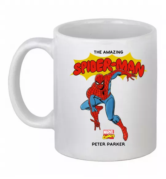 Чашка керамічна Marvel comics Spider man Білий фото