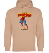 Женская толстовка (худи) Marvel comics Spider man Песочный фото