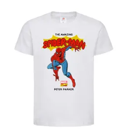 Детская футболка Marvel comics Spider man Белый фото