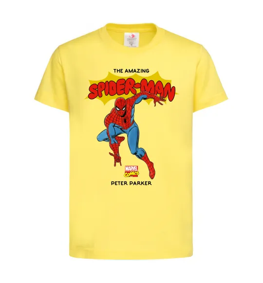 Дитяча футболка Marvel comics Spider man Лимонний фото