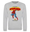Свитшот Marvel comics Spider man Серый меланж фото