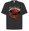 Футболка Оверсайз Spider man малюнок Чорний фото