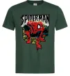 Чоловіча футболка Spider man малюнок Темно-зелений фото