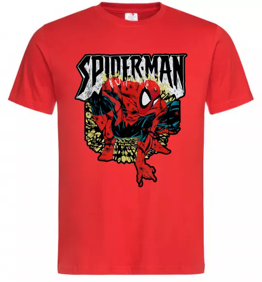 Чоловіча футболка Spider man малюнок Червоний фото