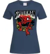 Женская футболка Spider man малюнок Темно-синий фото