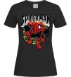 Женская футболка Spider man малюнок Черный фото