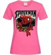 Женская футболка Spider man малюнок Ярко-розовый фото