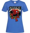 Женская футболка Spider man малюнок Ярко-синий фото